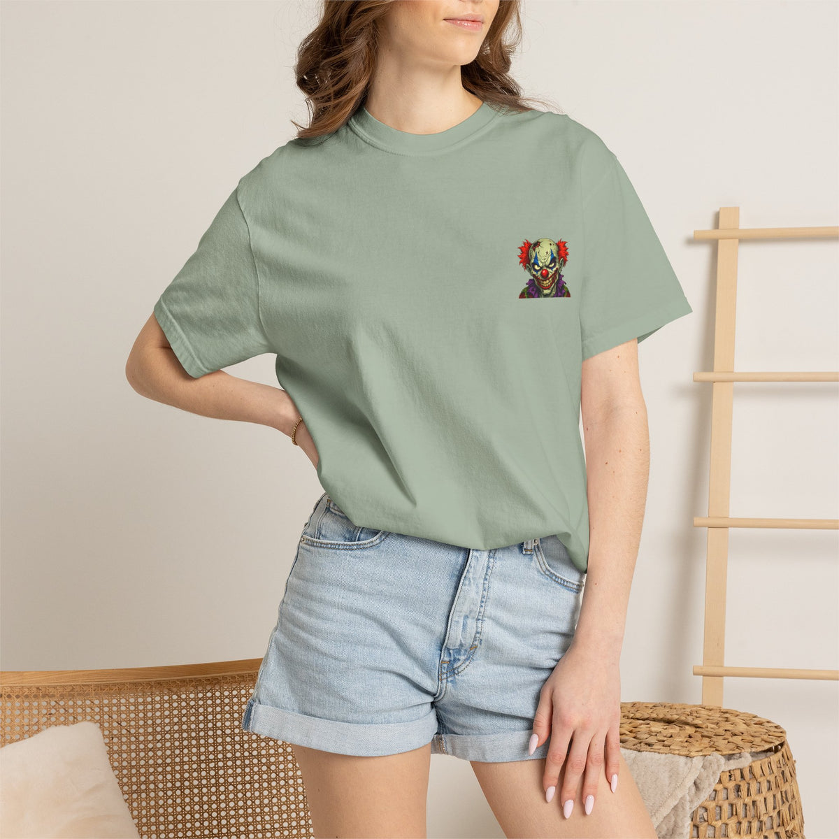Clown Pop Art T-Shirt — Colorful Horror Graphic Tee