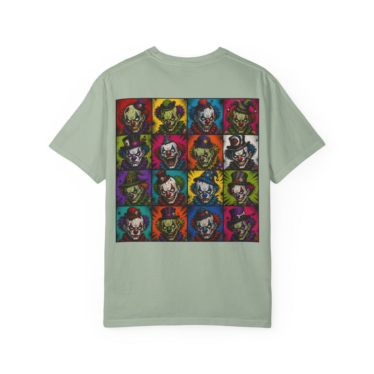 Clown Pop Art T-Shirt — Colorful Horror Graphic Tee