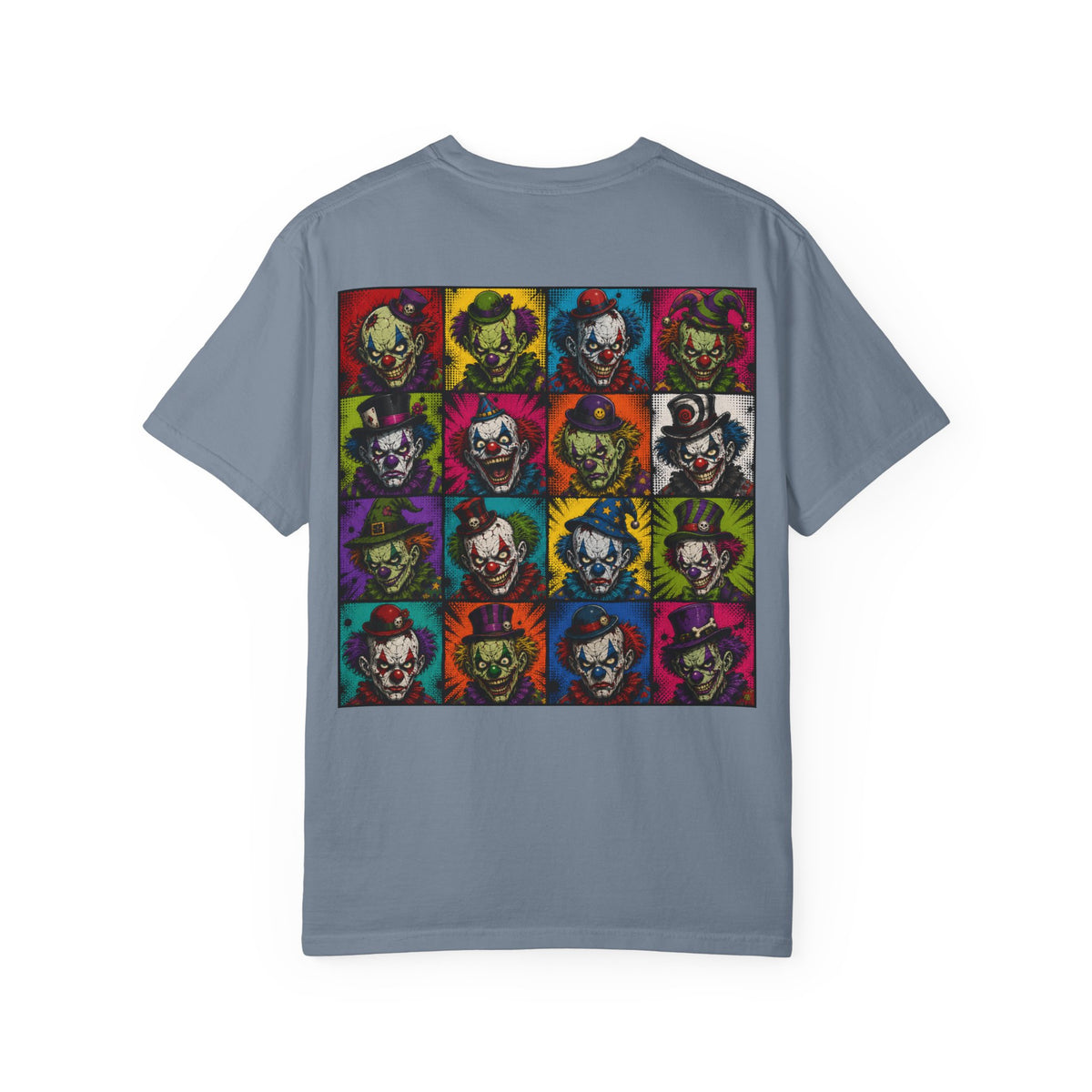 Clown Pop Art T-Shirt — Colorful Horror Graphic Tee