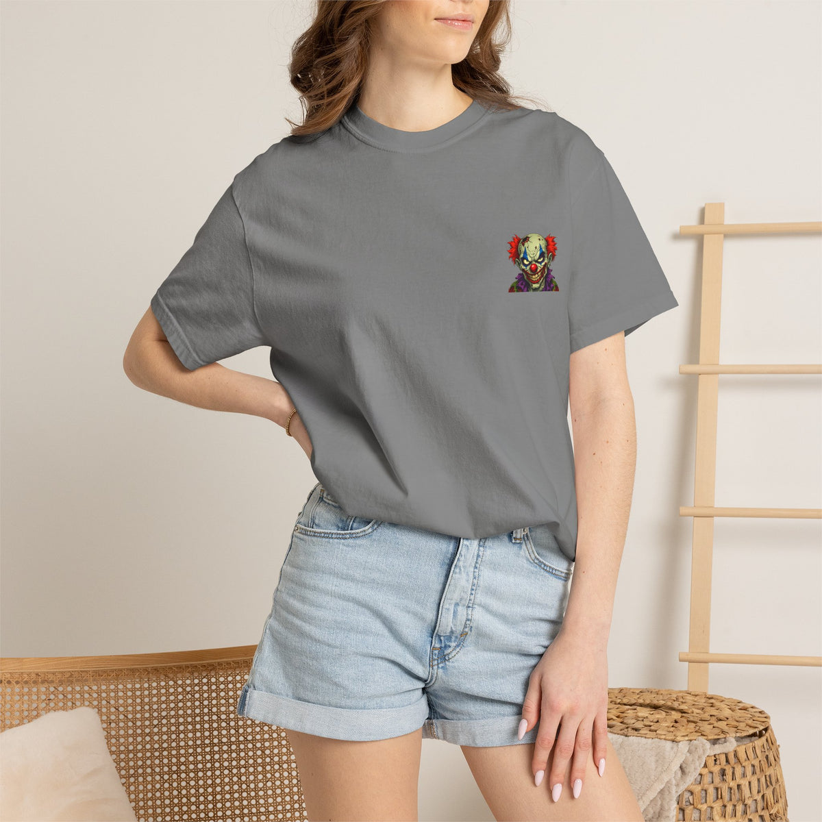 Clown Pop Art T-Shirt — Colorful Horror Graphic Tee