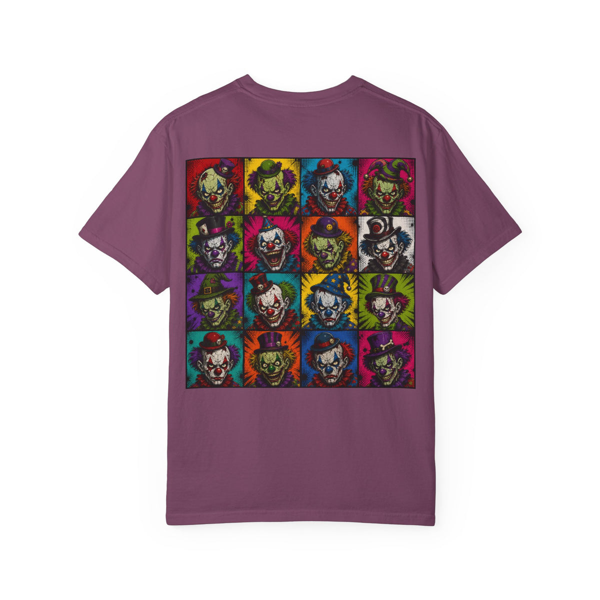 Clown Pop Art T-Shirt — Colorful Horror Graphic Tee