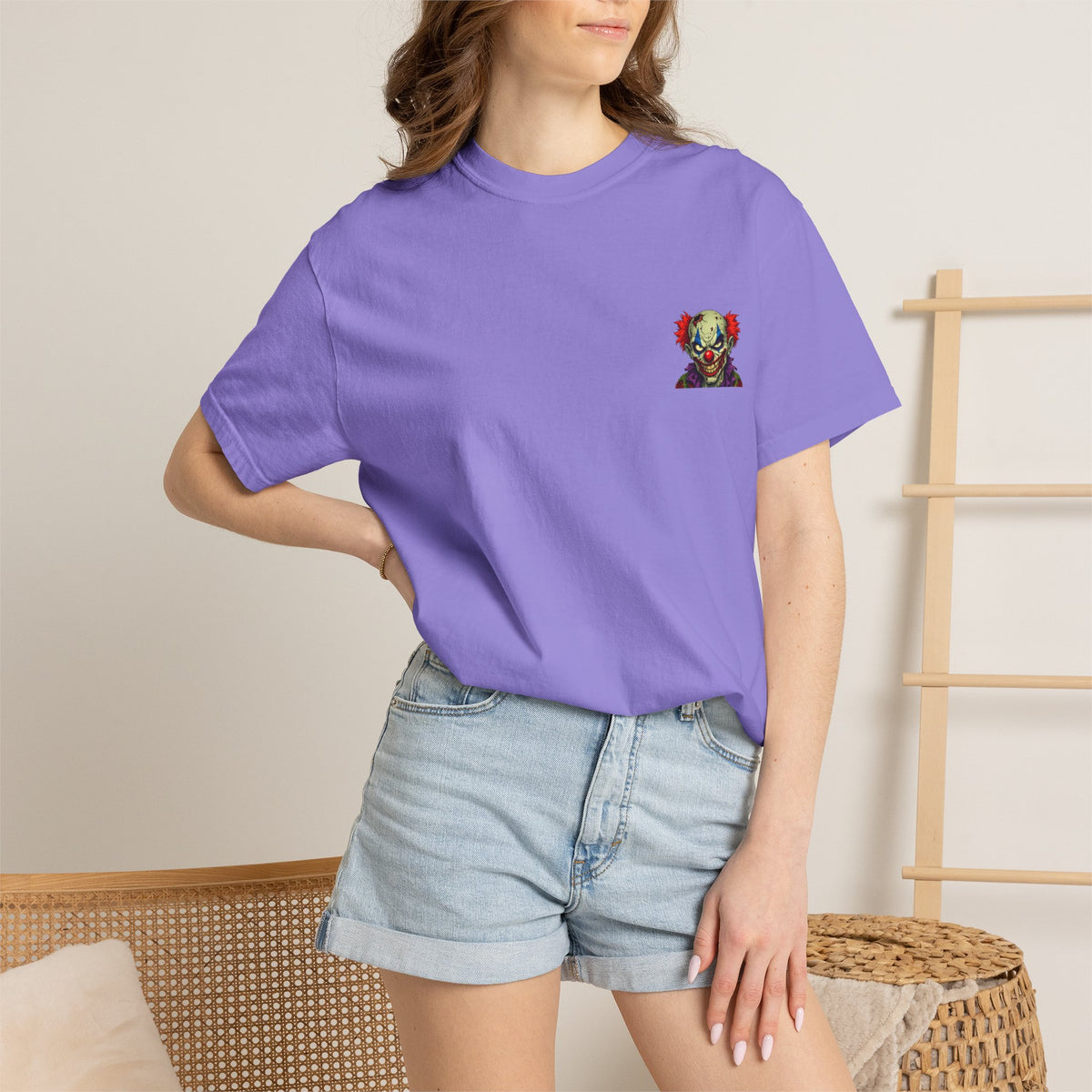 Clown Pop Art T-Shirt — Colorful Horror Graphic Tee