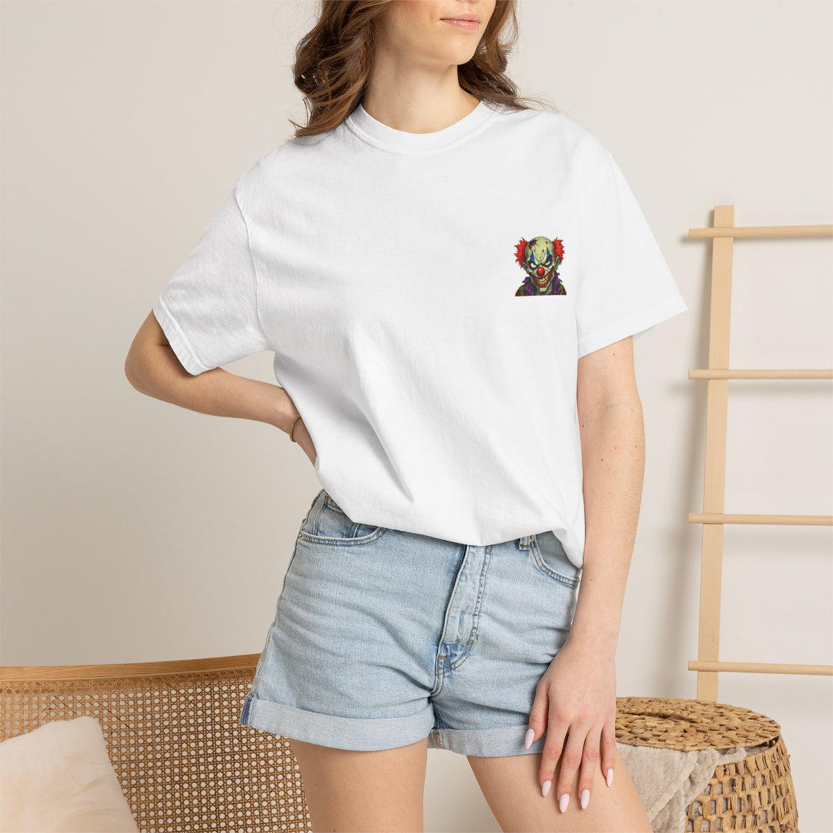 Clown Pop Art T-Shirt — Colorful Horror Graphic Tee