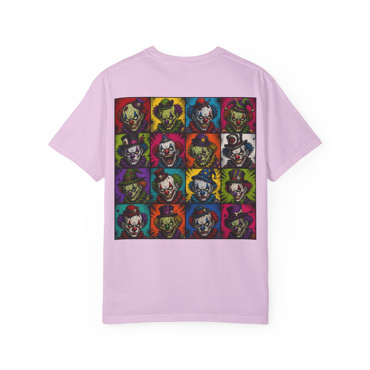 Clown Pop Art T-Shirt — Colorful Horror Graphic Tee