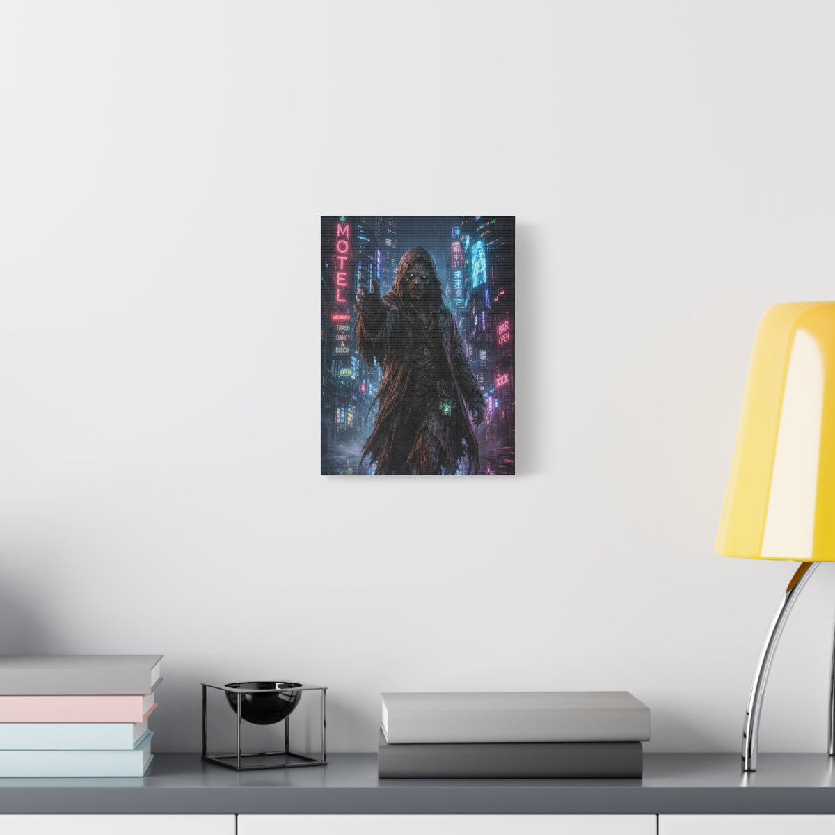 Cyberpunk Wraith Matte Stretched Canvas