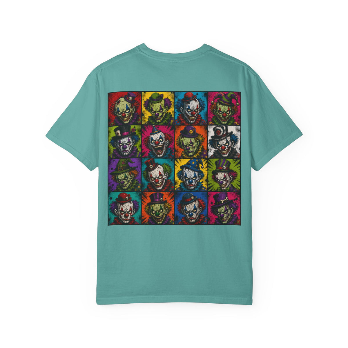 Clown Pop Art T-Shirt — Colorful Horror Graphic Tee