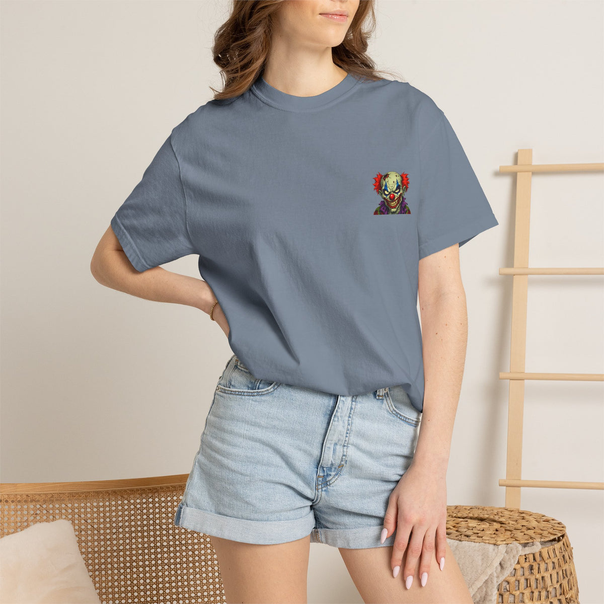 Clown Pop Art T-Shirt — Colorful Horror Graphic Tee