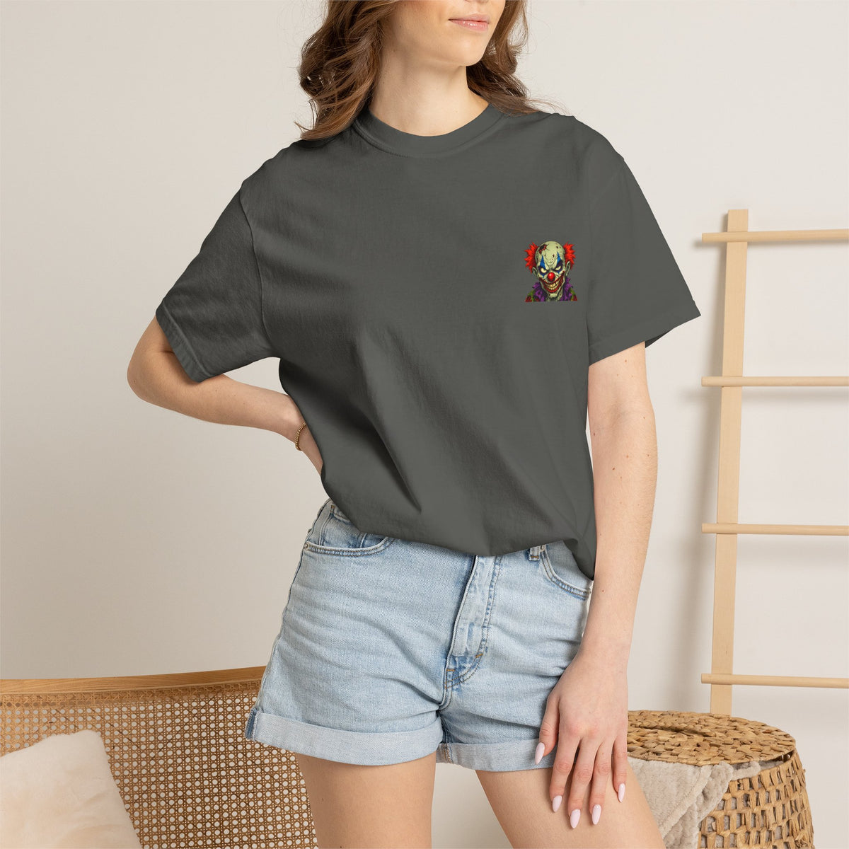 Clown Pop Art T-Shirt — Colorful Horror Graphic Tee