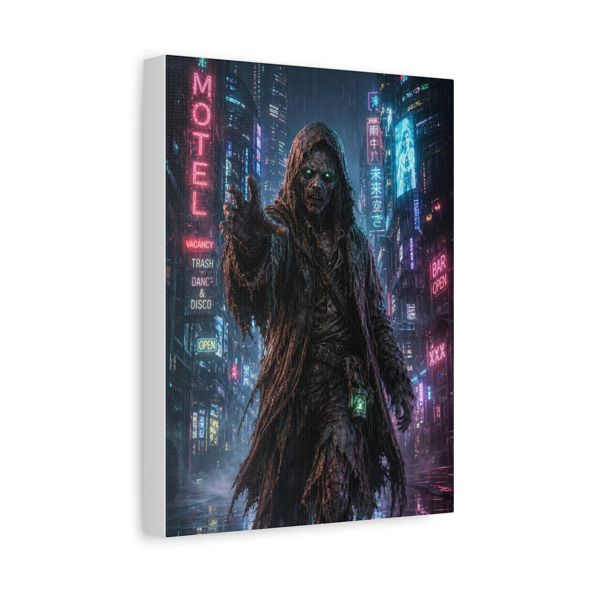 Cyberpunk Wraith Matte Stretched Canvas