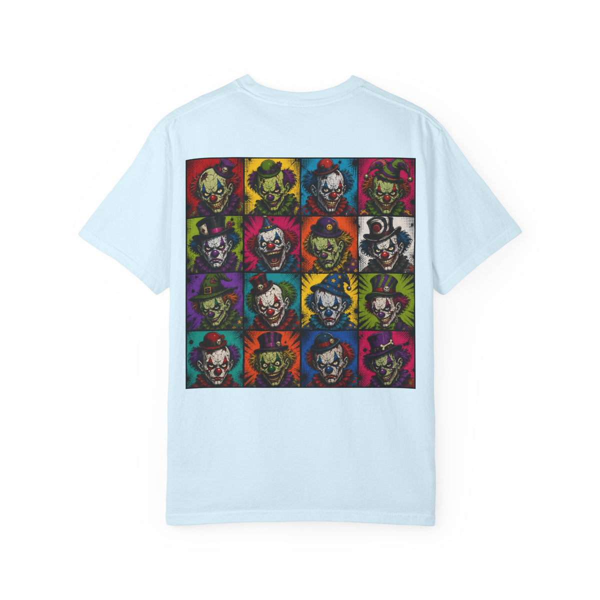 Clown Pop Art T-Shirt — Colorful Horror Graphic Tee