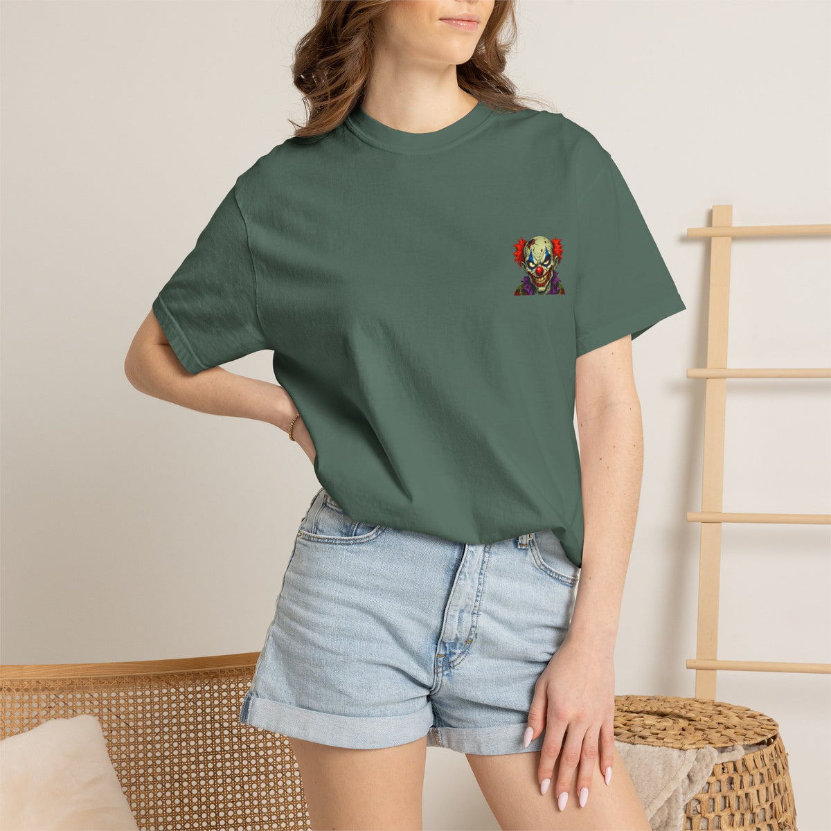 Clown Pop Art T-Shirt — Colorful Horror Graphic Tee