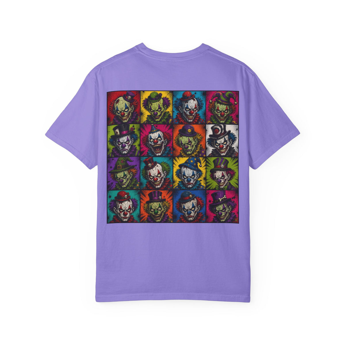 Clown Pop Art T-Shirt — Colorful Horror Graphic Tee