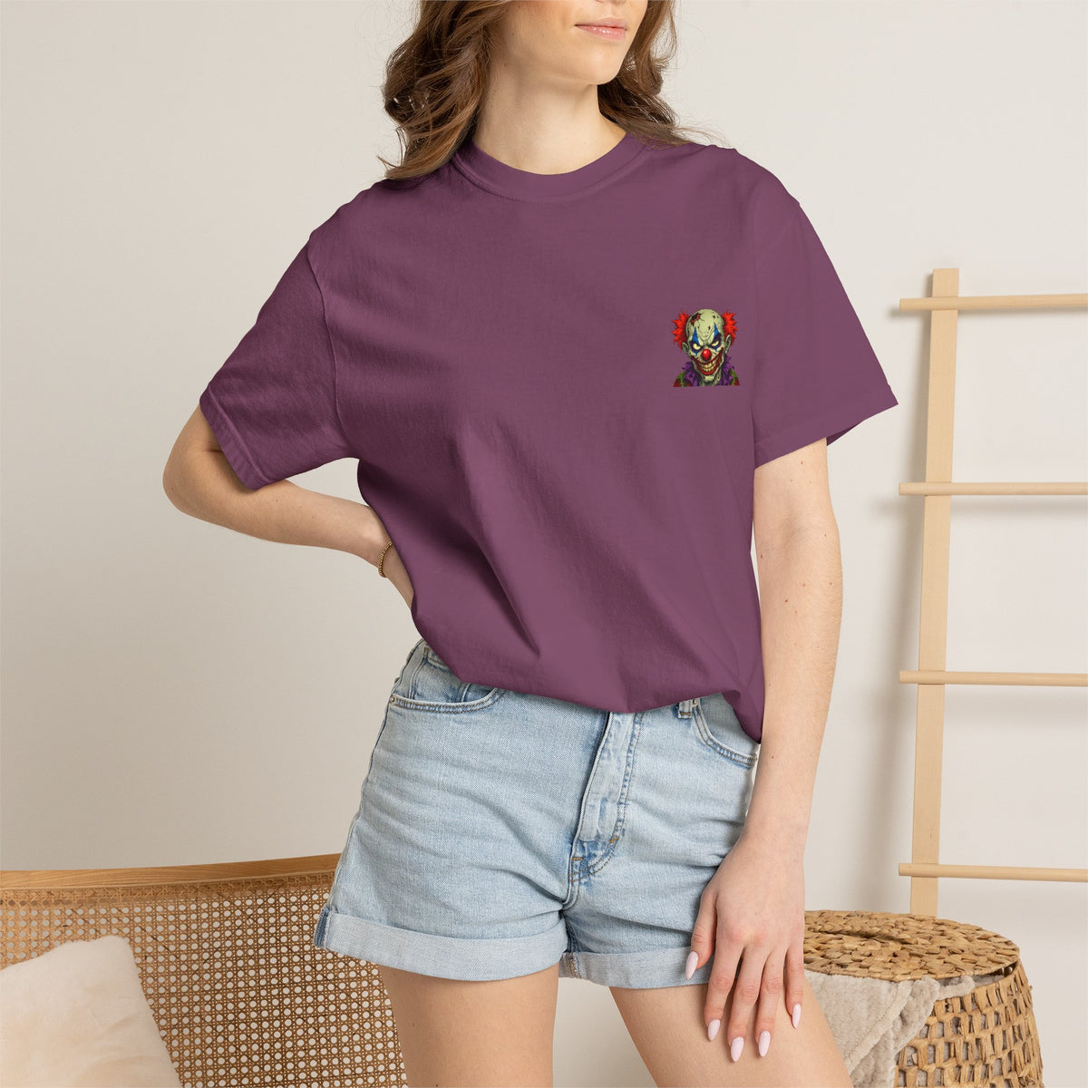 Clown Pop Art T-Shirt — Colorful Horror Graphic Tee