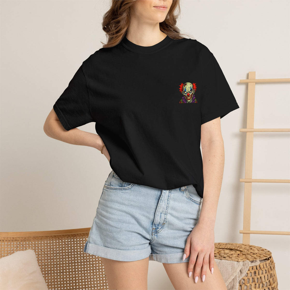 Clown Pop Art T-Shirt — Colorful Horror Graphic Tee