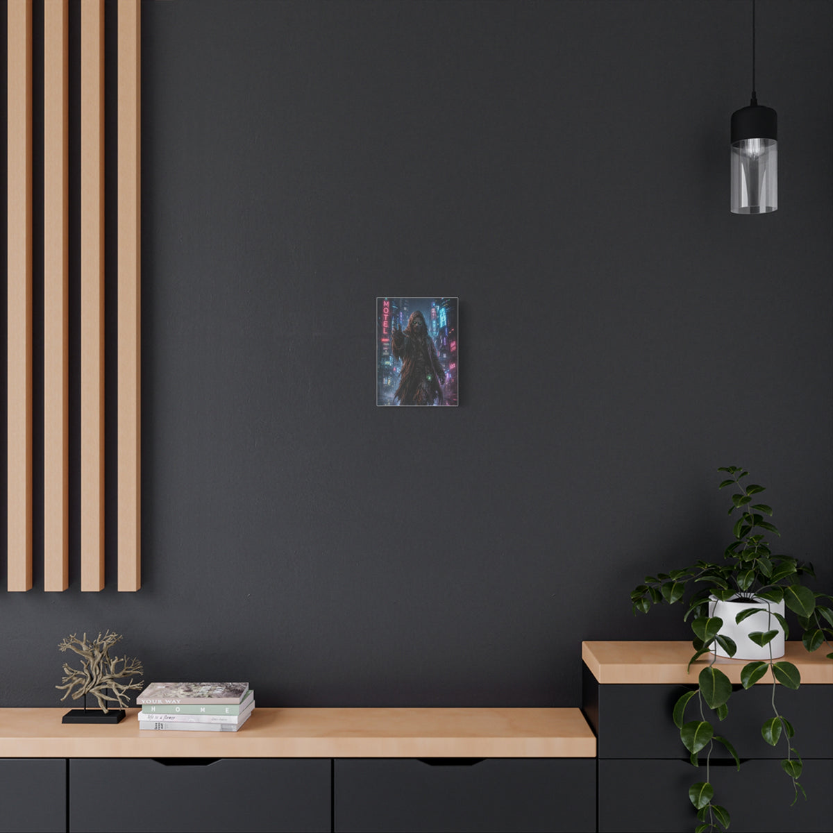 Cyberpunk Wraith Matte Stretched Canvas