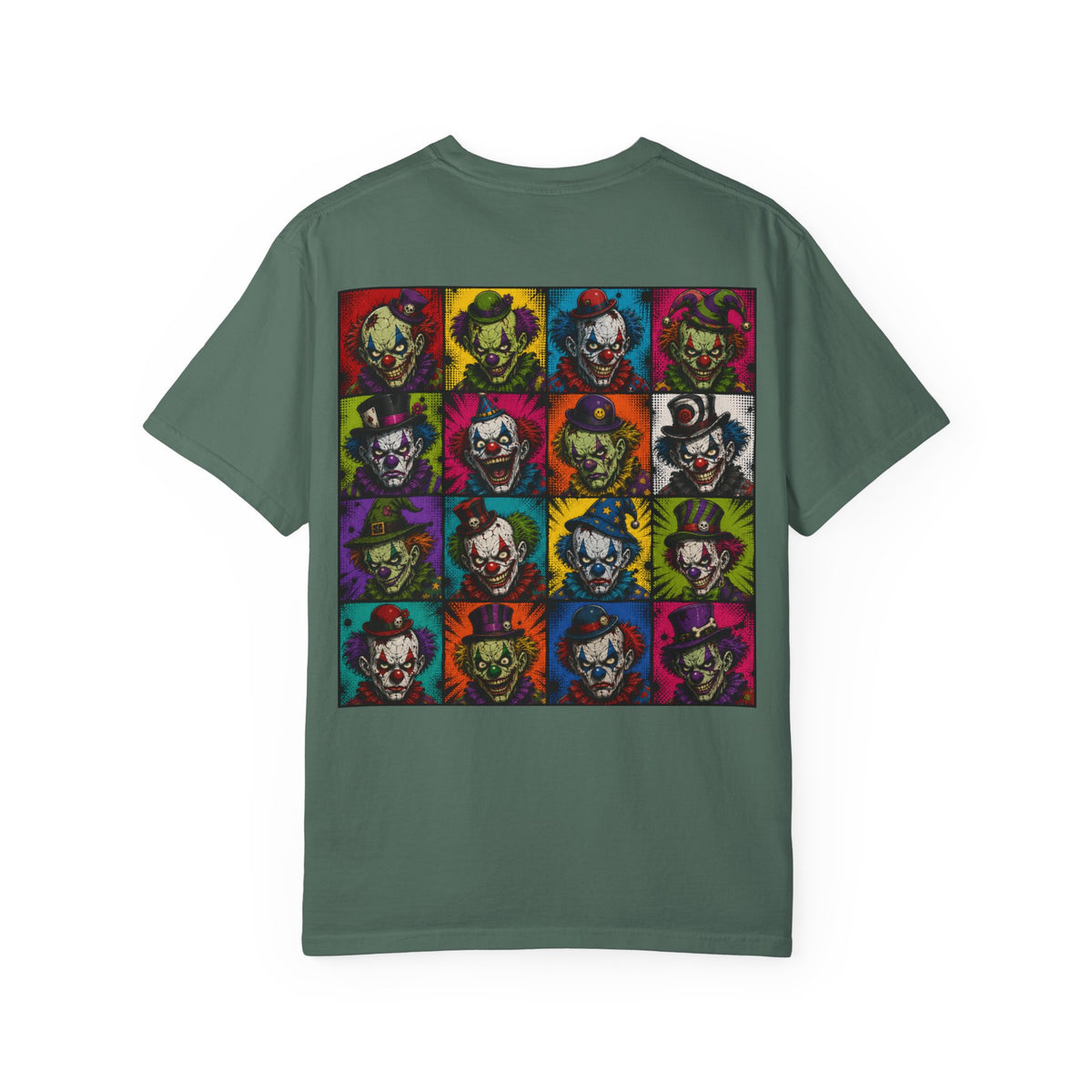 Clown Pop Art T-Shirt — Colorful Horror Graphic Tee