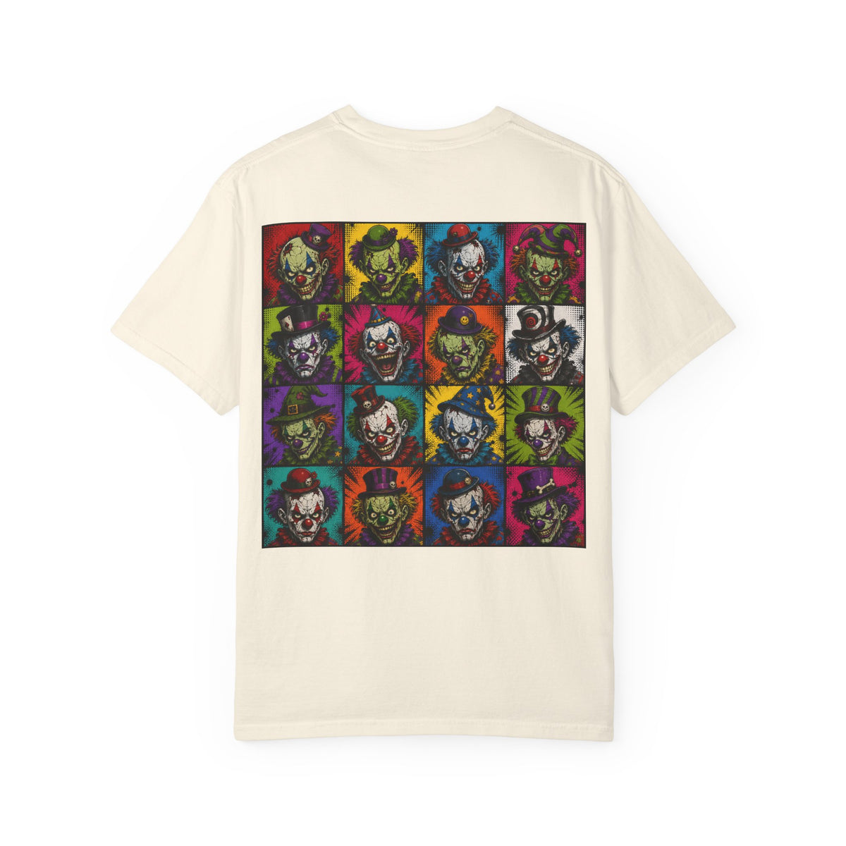Clown Pop Art T-Shirt — Colorful Horror Graphic Tee