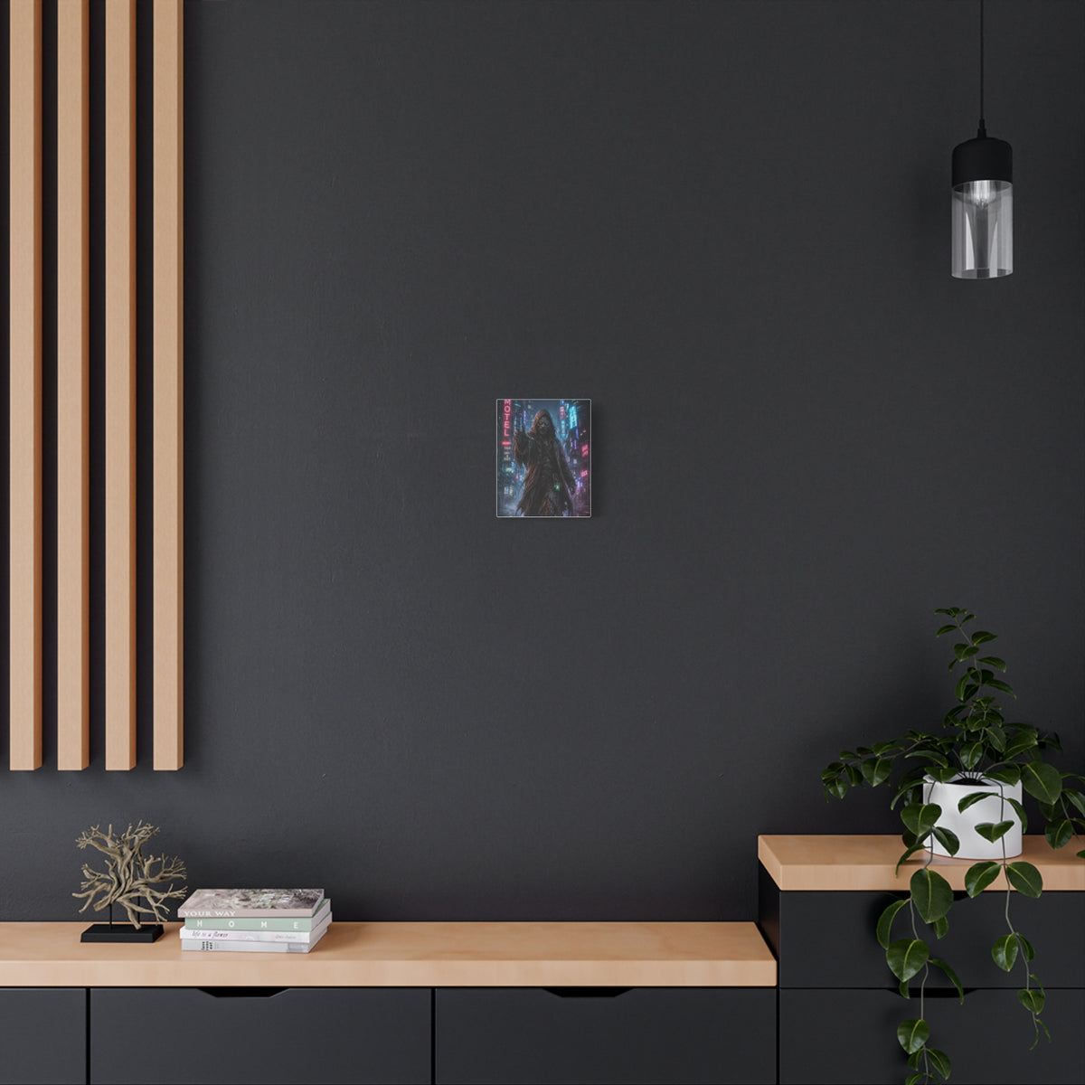 Cyberpunk Wraith Matte Stretched Canvas